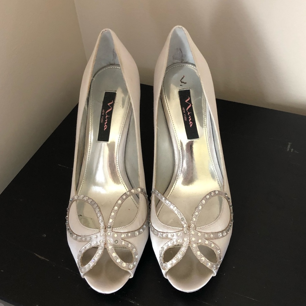 Nina Edria Silver Heels